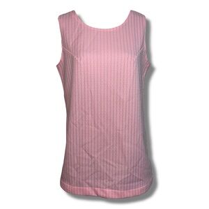 Vtg Handmade Pink & White Striped Tank Top